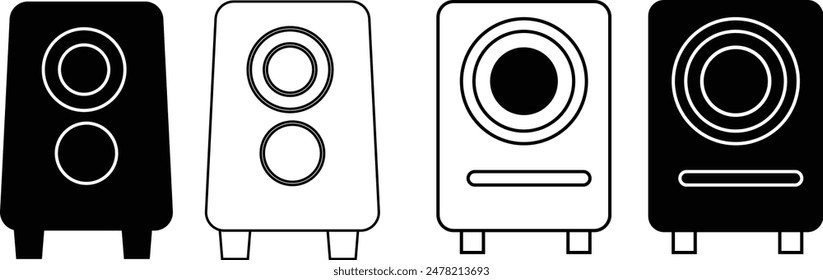 speaker vector icon, audio speaker icon