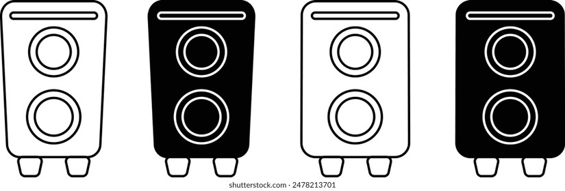 speaker vector icon, audio speaker icon