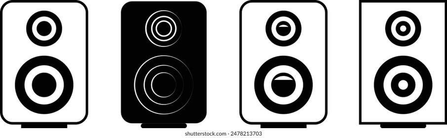 speaker vector icon, audio speaker icon