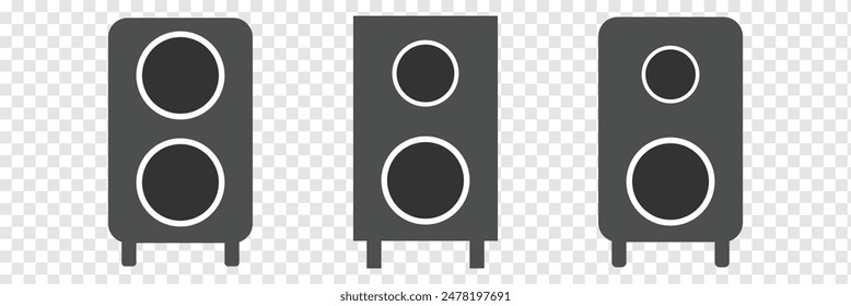 speaker vector icon, audio speaker icon. Speaker bass icon. Eps 10.