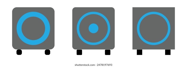 speaker vector icon, audio speaker icon. Speaker bass icon. Eps 10.