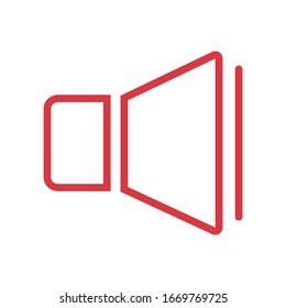 speaker vector icon of audio or music volume,loudspeaker.