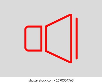 speaker vector icon of audio or music volume,loudspeaker.