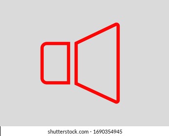 speaker vector icon of audio or music volume,loudspeaker.