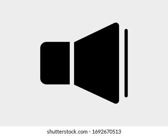 speaker vector icon of audio or music volume,loudspeaker.