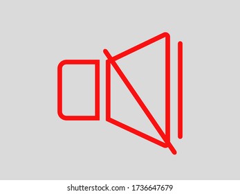 speaker vector icon of audio or music volume,loudspeaker.