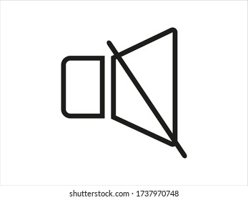 Lautsprechervektorsymbol für Audio oder Musik Lautstärke, Lautsprecher.