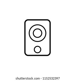 	
Speaker vector icon, audio speaker icon templates