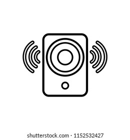 	
Speaker vector icon, audio speaker icon templates