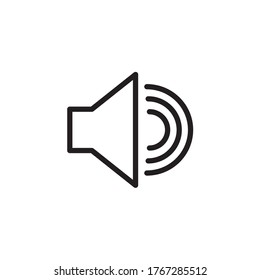 speaker vector icon, audio speaker icon in trendy flat design, sound icon