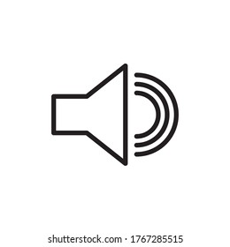 speaker vector icon, audio speaker icon in trendy flat design, sound icon
