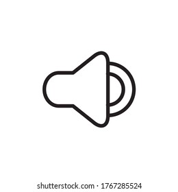 speaker vector icon, audio speaker icon in trendy flat design, sound icon