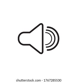 speaker vector icon, audio speaker icon in trendy flat design, sound icon