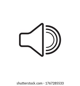 speaker vector icon, audio speaker icon in trendy flat design, sound icon