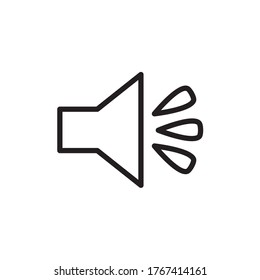 icono del vector del altavoz, icono del altavoz de audio en diseño plano de moda, icono de sonido