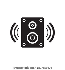 icono del vector del altavoz, icono del altavoz de audio en diseño plano de moda, icono de sonido