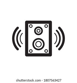 icono del vector del altavoz, icono del altavoz de audio en diseño plano de moda, icono de sonido