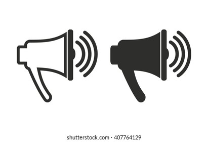 Speaker   vector icon. Black  illustration isolated on white  background for graphic and web design.