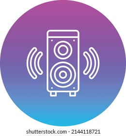 Speaker vector icon. Can be used for printing, mobile and web applications.