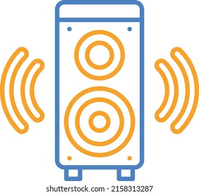 Speaker vector icon. Can be used for printing, mobile and web applications.