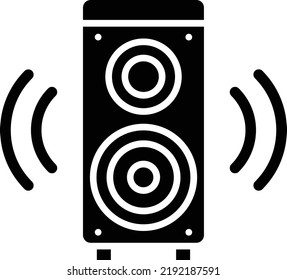 Speaker vector icon. Can be used for printing, mobile and web applications.