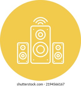 Speaker vector icon. Can be used for printing, mobile and web applications.