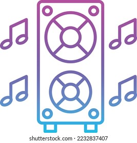 Icono vector del altavoz. Se puede usar para imprimir, móviles y aplicaciones web.