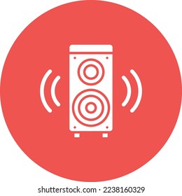 Speaker vector icon. Can be used for printing, mobile and web applications.