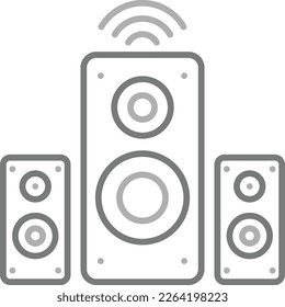 Speaker vector icon. Can be used for printing, mobile and web applications.