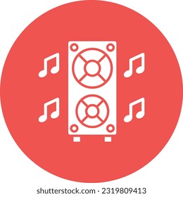 Icono vector del altavoz. Se puede usar para imprimir, móviles y aplicaciones web.