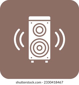 Speaker vector icon. Can be used for printing, mobile and web applications.