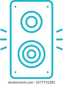Speaker vector icon. Can be used for printing, mobile and web applications.