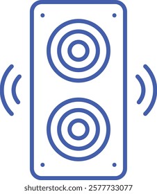 Speaker vector icon. Can be used for printing, mobile and web applications.