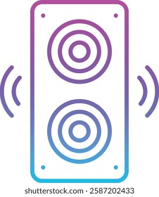 Speaker vector icon. Can be used for printing, mobile and web applications.