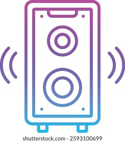 Speaker vector icon. Can be used for printing, mobile and web applications.