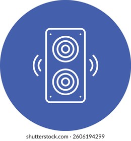 Speaker vector icon. Can be used for printing, mobile and web applications.
