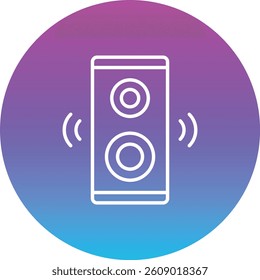 Speaker vector icon. Can be used for printing, mobile and web applications.
