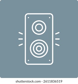 Speaker vector icon. Can be used for printing, mobile and web applications.