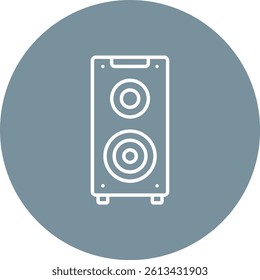 Speaker vector icon. Can be used for printing, mobile and web applications.
