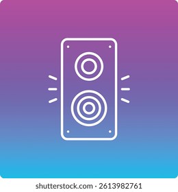 Speaker vector icon. Can be used for printing, mobile and web applications.