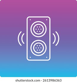 Speaker vector icon. Can be used for printing, mobile and web applications.
