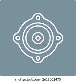 Speaker vector icon. Can be used for printing, mobile and web applications.