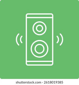 Speaker vector icon. Can be used for printing, mobile and web applications.