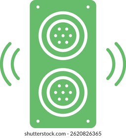 Speaker vector icon. Can be used for printing, mobile and web applications.