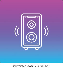 Icono de Vector del altavoz. Se puede utilizar para aplicaciones de impresión, móviles y de Web.