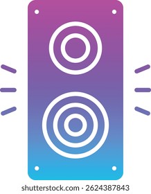 Speaker vector icon. Can be used for printing, mobile and web applications.