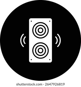 Speaker vector icon. Can be used for printing, mobile and web applications.