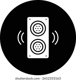Icono de Vector del altavoz. Se puede utilizar para aplicaciones de impresión, móviles y de Web.