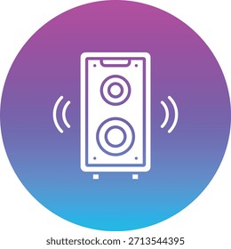 Icono de Vector del altavoz. Se puede utilizar para aplicaciones de impresión, móviles y de Web.