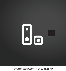 Speaker vector icon. Speaker concept stroke symbol design. Thin graphic elements vector illustration, outline pattern for your web site design, logo, UI. EPS 10.